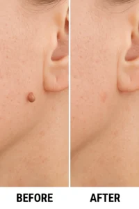Skin tags removal Stratford New Town before and after