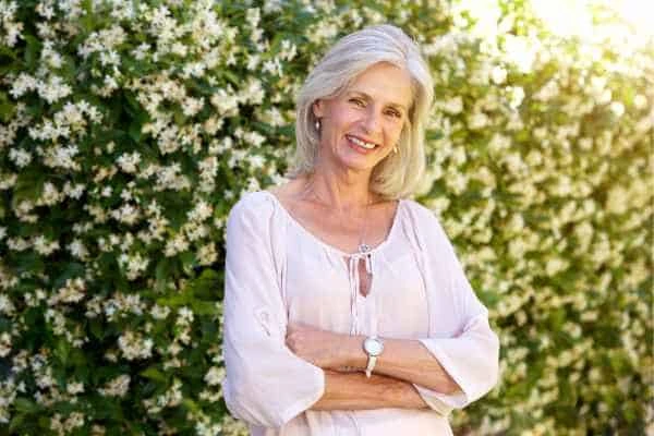 Older woman happy with urinary incontinence treatment Stratford New Town